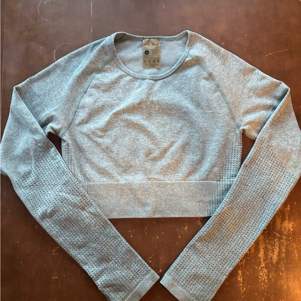 ACTA Baby Blue Long Sleeve Shirt- Size Medium